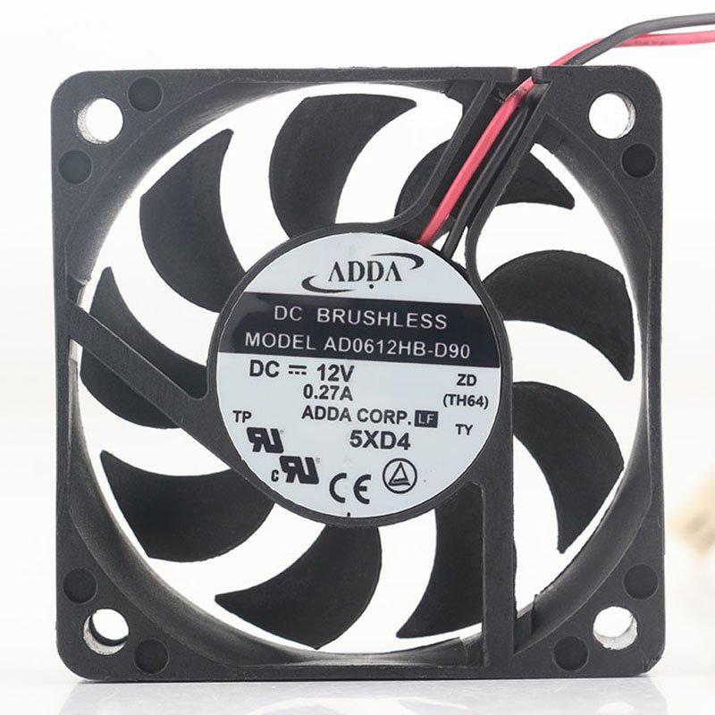 ADDA 12V 24V DC12V 0.27A EC AC 60*60*15MM CM 6015 2-wire High-air Volume Inverter MuteAD0612HB-D90 Heat Dissipation Cooling Fan